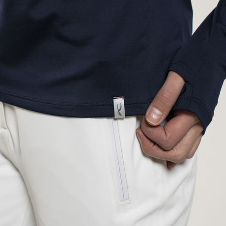 Kjus Women Downhill Midlayer Dame - Navy/Reflective -