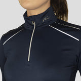 Kjus Women Downhill Midlayer Dame - Navy/Reflective -