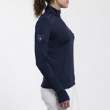 Kjus Women Downhill Midlayer Dame - Navy/Reflective -
