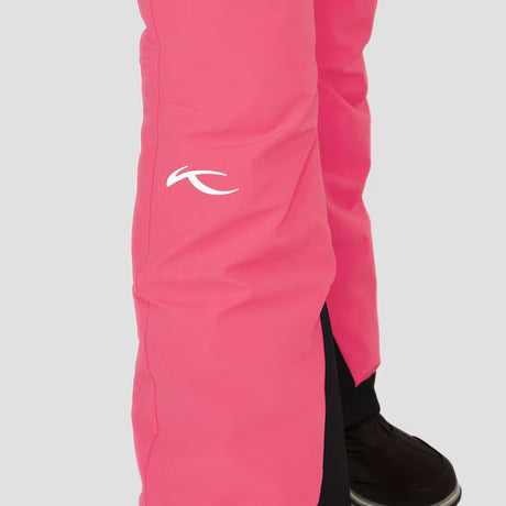 KJUS Girls' Whiteout Trousers Skibukser Børn - Cyber Pink/Atlanta Blue -