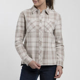 Kjus Women's Yellowstone Shirt Skjorte Dame - Willow/White - Willow White