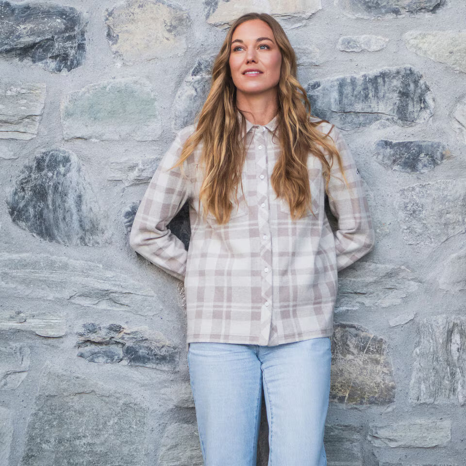 Kjus Women's Yellowstone Shirt Skjorte Dame - Willow/White -