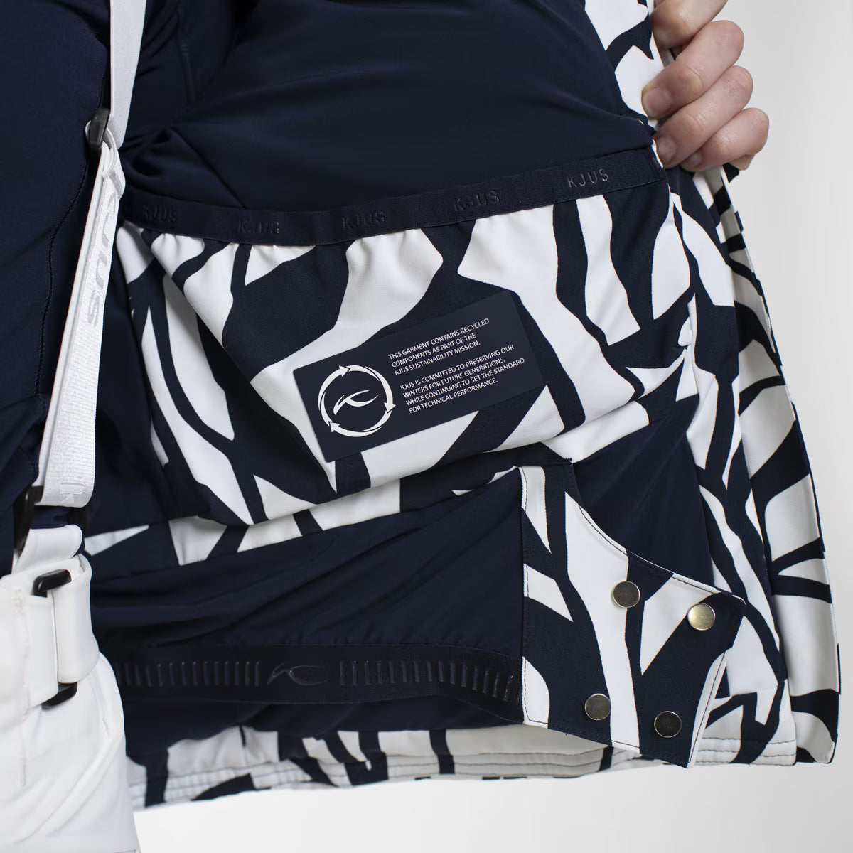 Kjus Women's Twilight Jacket Skijakke Dame - Navy/White