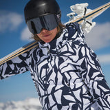 Kjus Women's Twilight Jacket Skijakke Dame - Navy/White