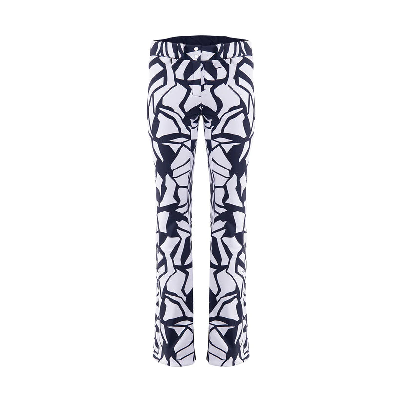 KJUS Women's Sella Jet Print Trousers Skibukser Dame - KJUS Navy/White
