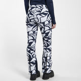 KJUS Women's Sella Jet Print Trousers Skibukser Dame - KJUS Navy/White