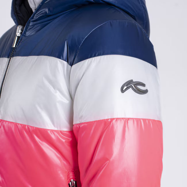 Kjus Juniors Backflip Jacket - Cyber Pink/Atlanta Blue -