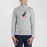Kjus Girls' Snow Pullover - Alloy/Atlanta Blue