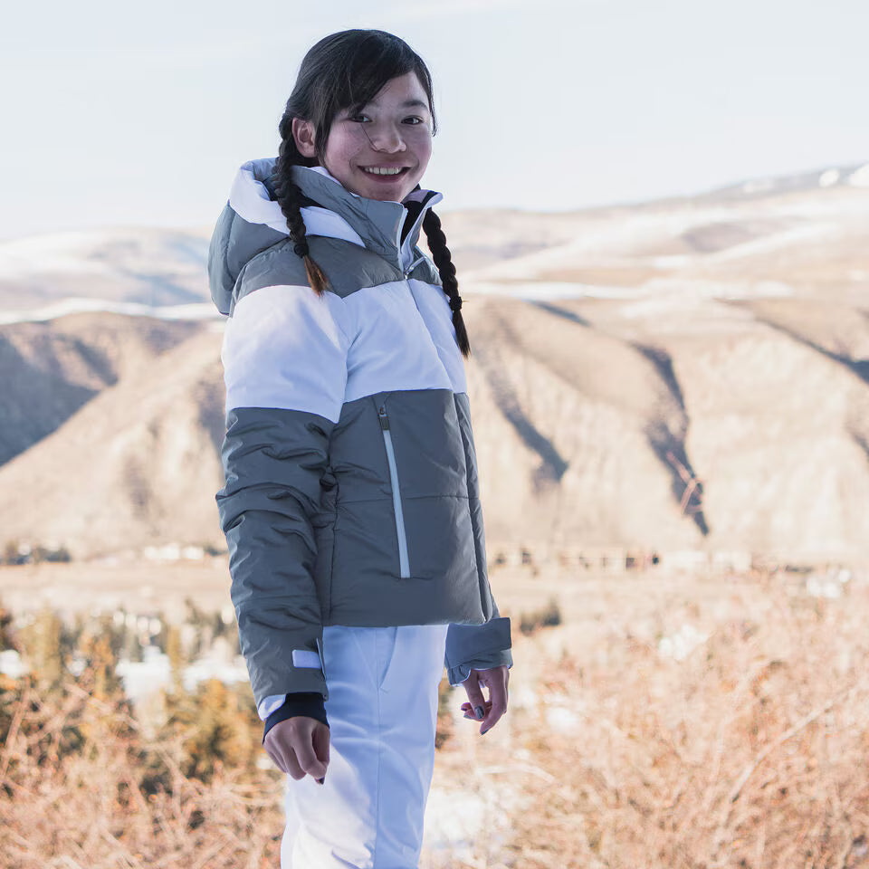 Kjus Girls' Reflect Jacket - Reflective/White