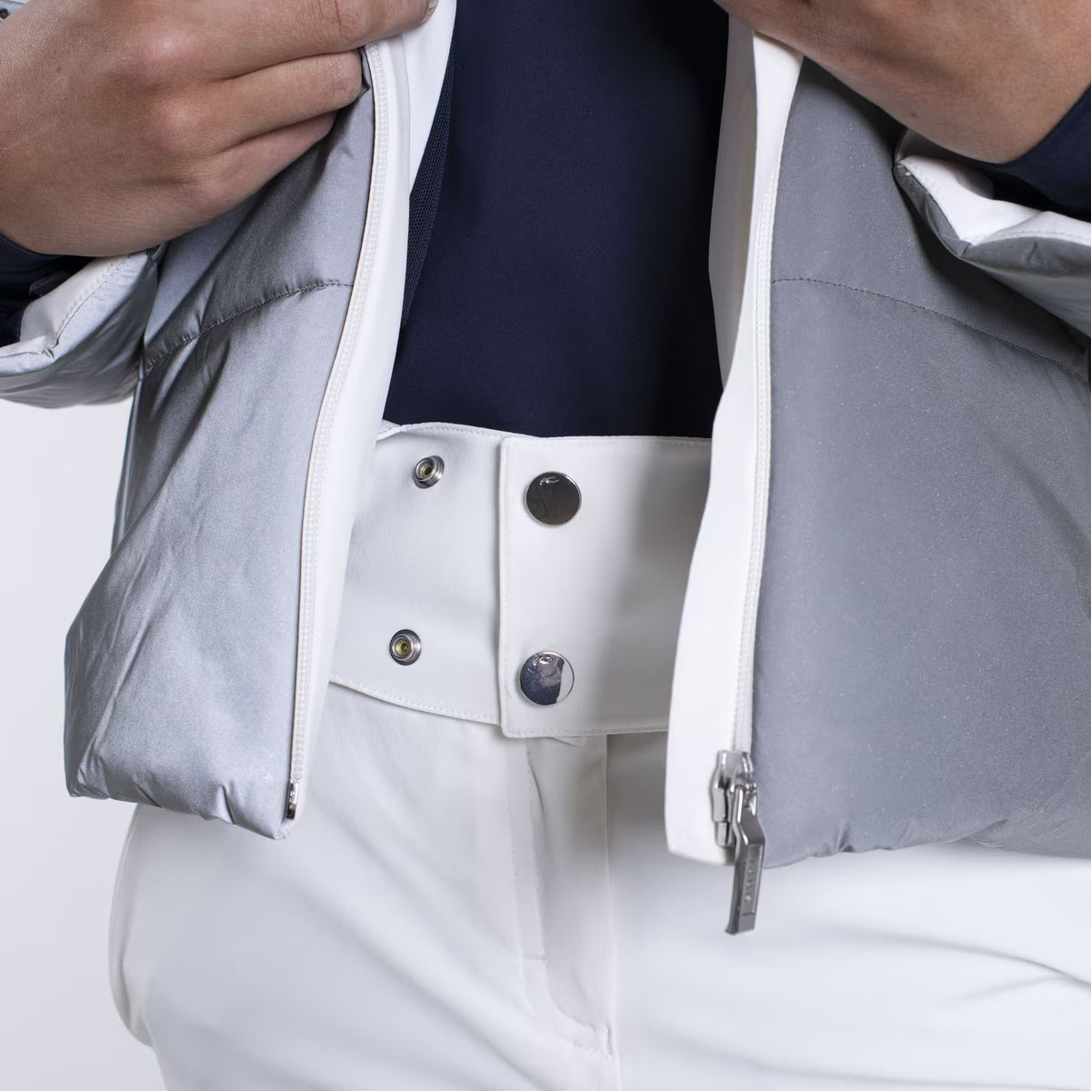 Kjus Girls' Reflect Jacket - Reflective/White