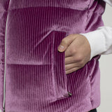 Kjus Women's Vivi Velvet Gilet Vest Dame - Deep Ruby