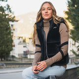 Kjus Women's Vivi Velvet Gilet Vest Dame - Deep Ruby