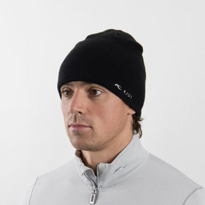 Kjus Unisex K-KJUS Logo Beanie Skihue Dame/ Herre - Black - Black
