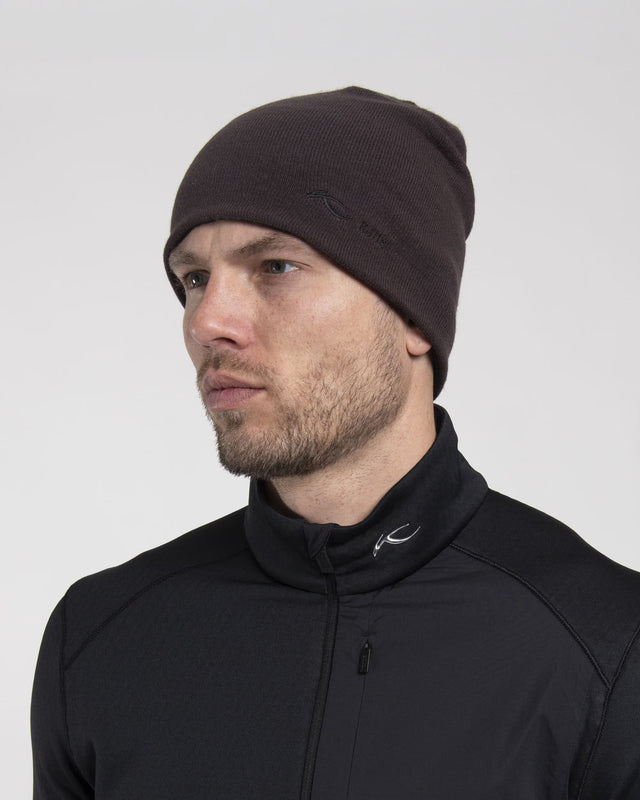 Kjus Unisex K-KJUS Logo Beanie Skihue Dame/ Herre - Espresso - Espresso - K01016_K0101607_MF