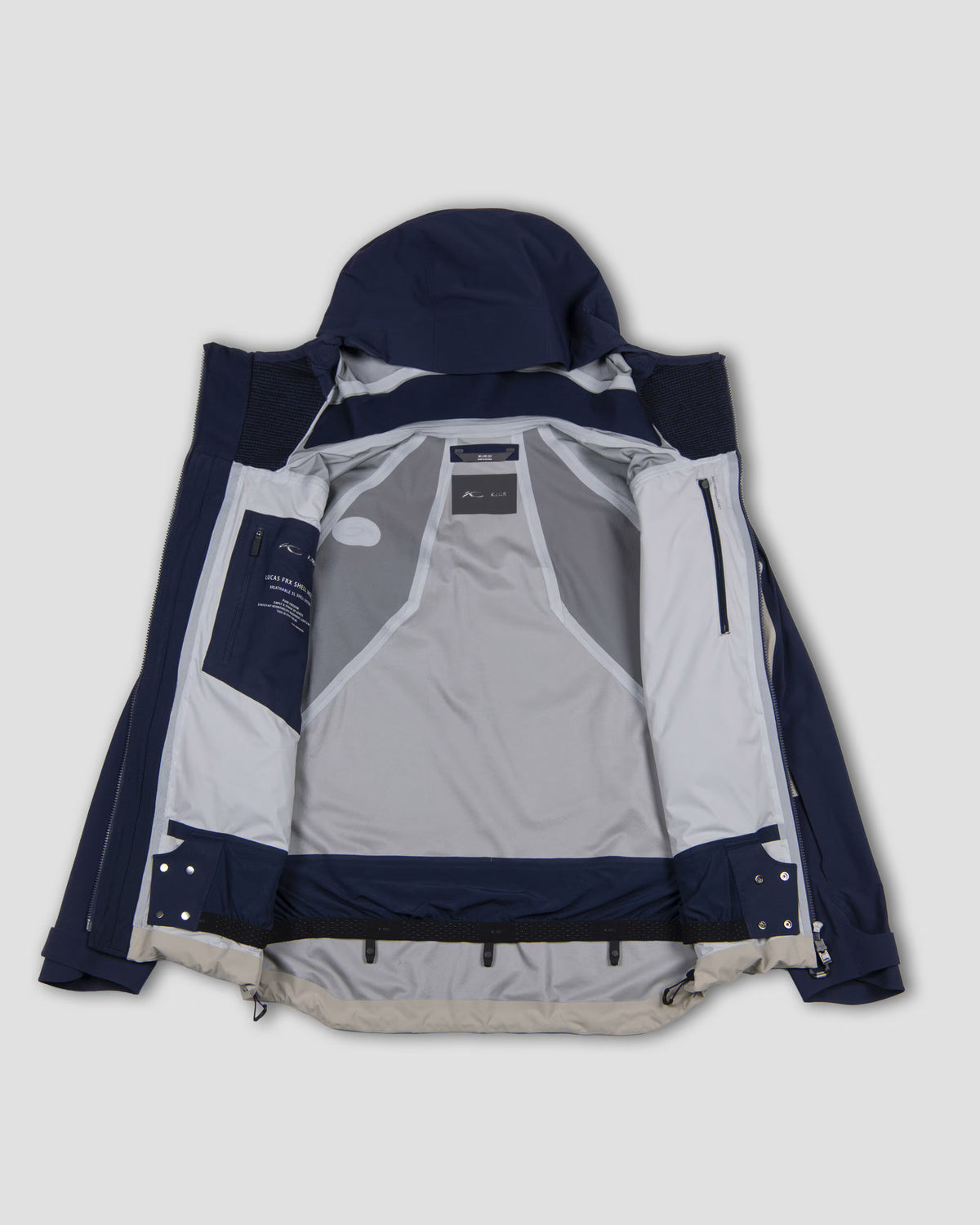 Kjus Men's Lucas FRX Shell Jacket Skijakke Herre - KJUS Navy/Mal - - K01127_K0112702_interior