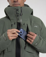 Kjus Men's Lucas FRX Shell Jacket Skijakke Herre - Green Slate - - K01127_K0112703_D02