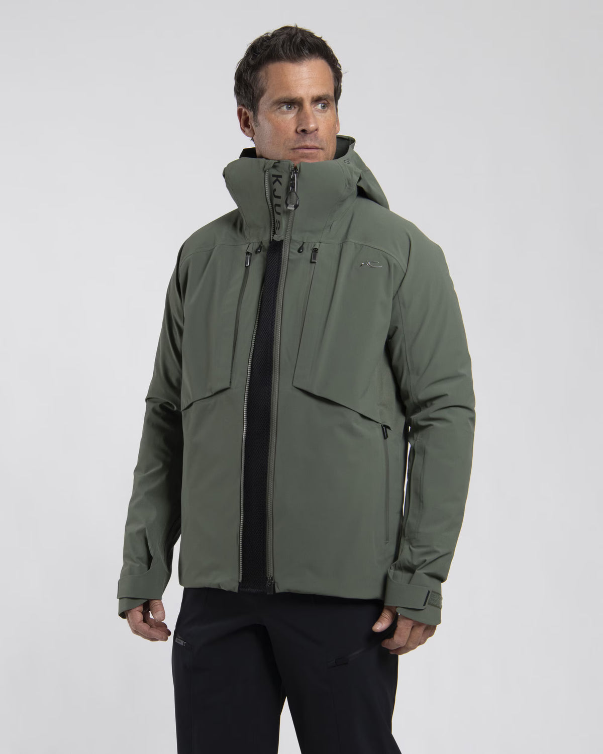 Kjus Men's Lucas FRX Shell Jacket Skijakke Herre - Green Slate - Green Slate - K01127_K0112703_MF2