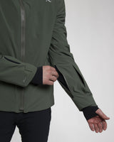 Kjus Men's Cirque Jacket Skijakke Herre - Green Slate/Black