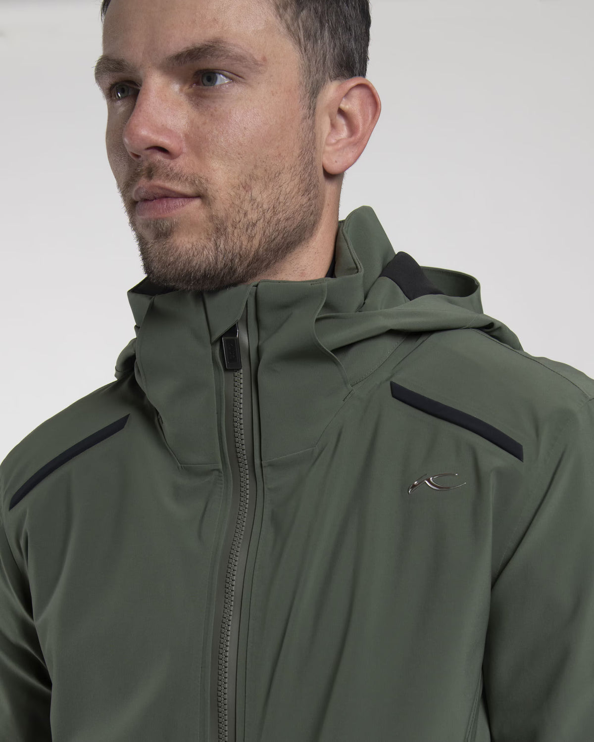 Kjus Men's Cirque Jacket Skijakke Herre - Green Slate/Black