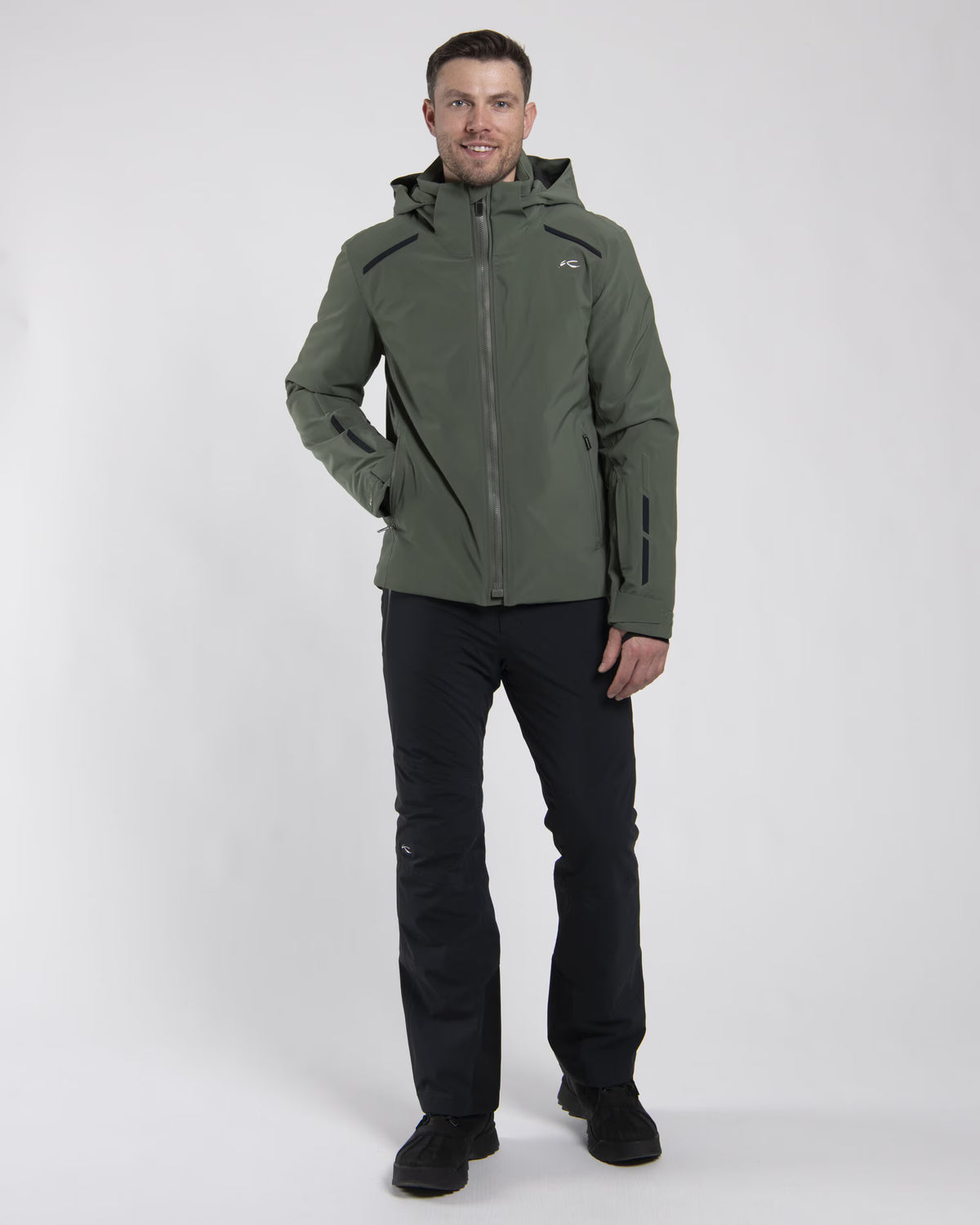 Kjus Men's Cirque Jacket Skijakke Herre - Green Slate/Black