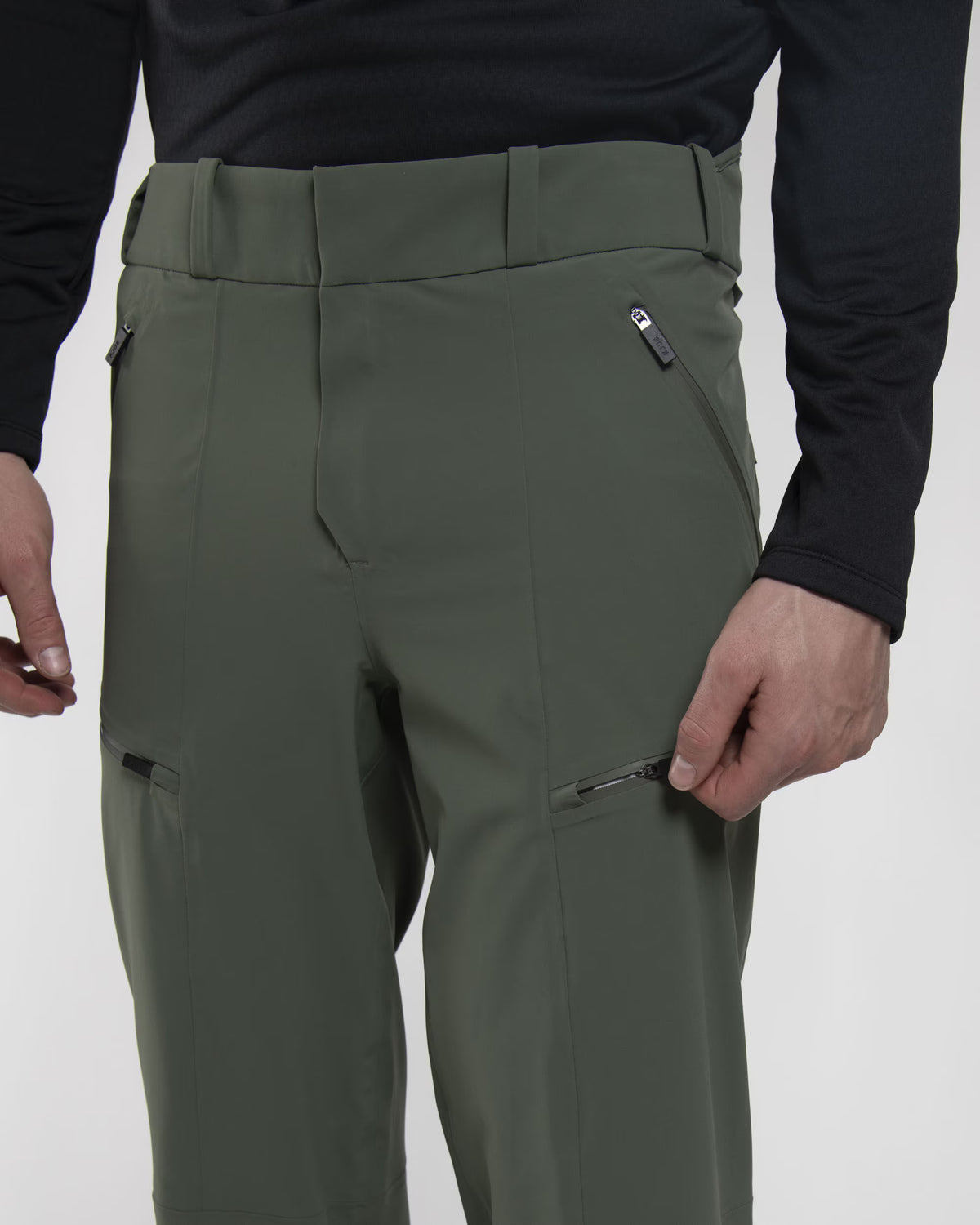 Kjus Men's FRX Lucas Shell Trousers Skibukser Herre - Green Slate