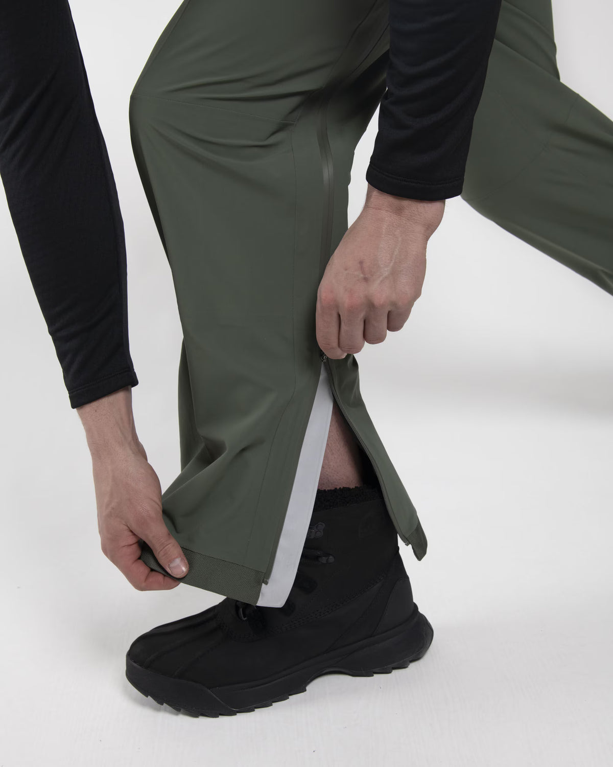 Kjus Men's FRX Lucas Shell Trousers Skibukser Herre - Green Slate