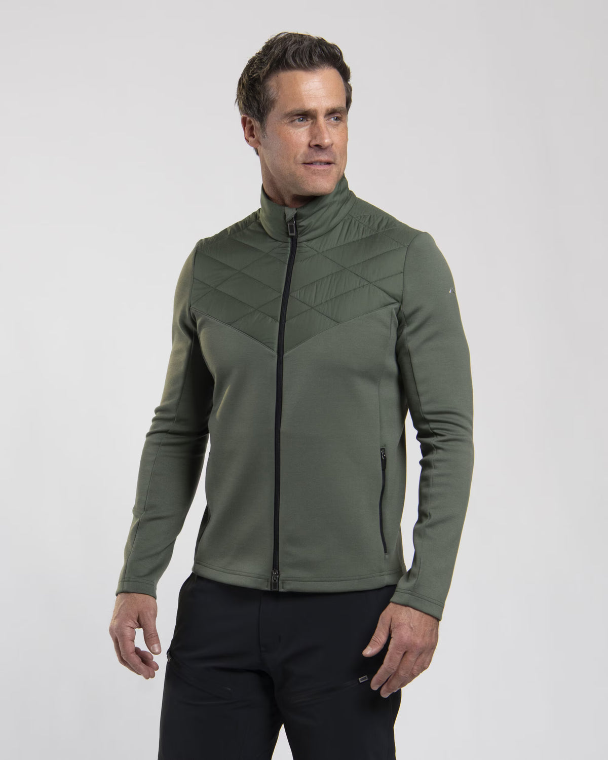 Kjus Men's Formula Midlayer Jacket Mellemlag Herre - Green Slate/Black - Green Slate Black - K01143_K0114302_MF2