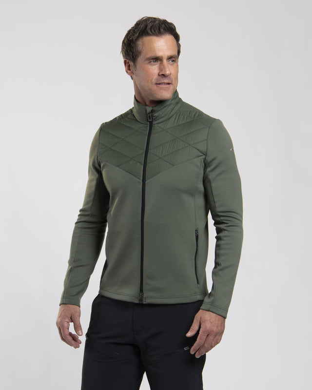 Kjus Men's Formula Midlayer Jacket Mellemlag Herre - Green Slate/Black - Green Slate Black - K01143_K0114302_MF2
