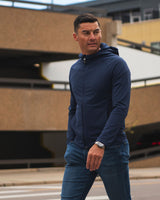 Kjus Men's Charge Hooded Midlayer Mellemlag Herre – KJUS Navy