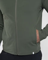 Kjus Men's Charge Hooded Midlayer Mellemlag Herre – Green Slate