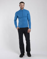 Kjus Men's Feel Midlayer Half-Zip Herre - Traverse/Black