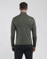 Kjus Men's Feel Midlayer Half-Zip Herre - Green Slate/Black
