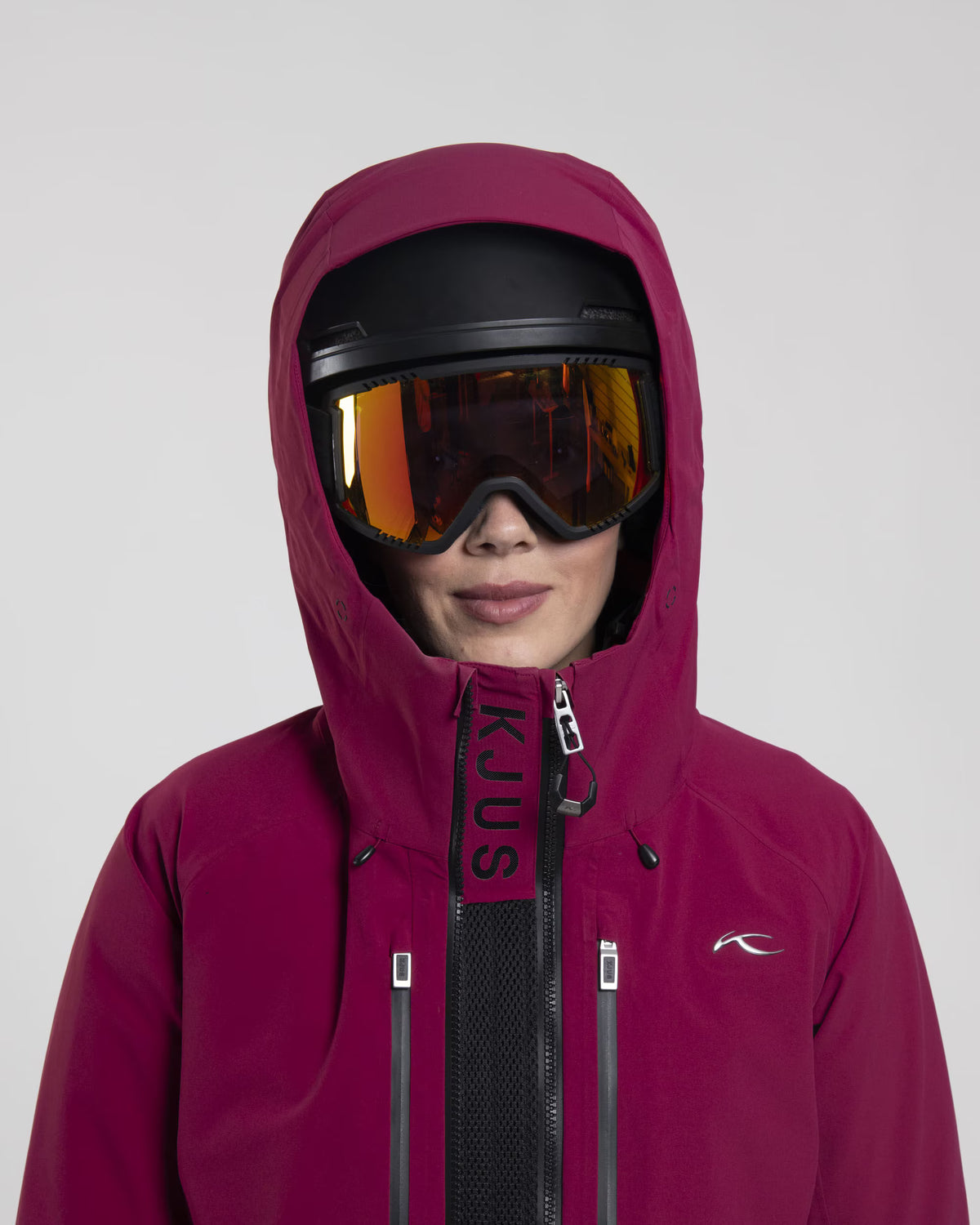 Kjus Women's FRX Summit Shell Jacket Skijakke Dame - Velvet Rouge/Black