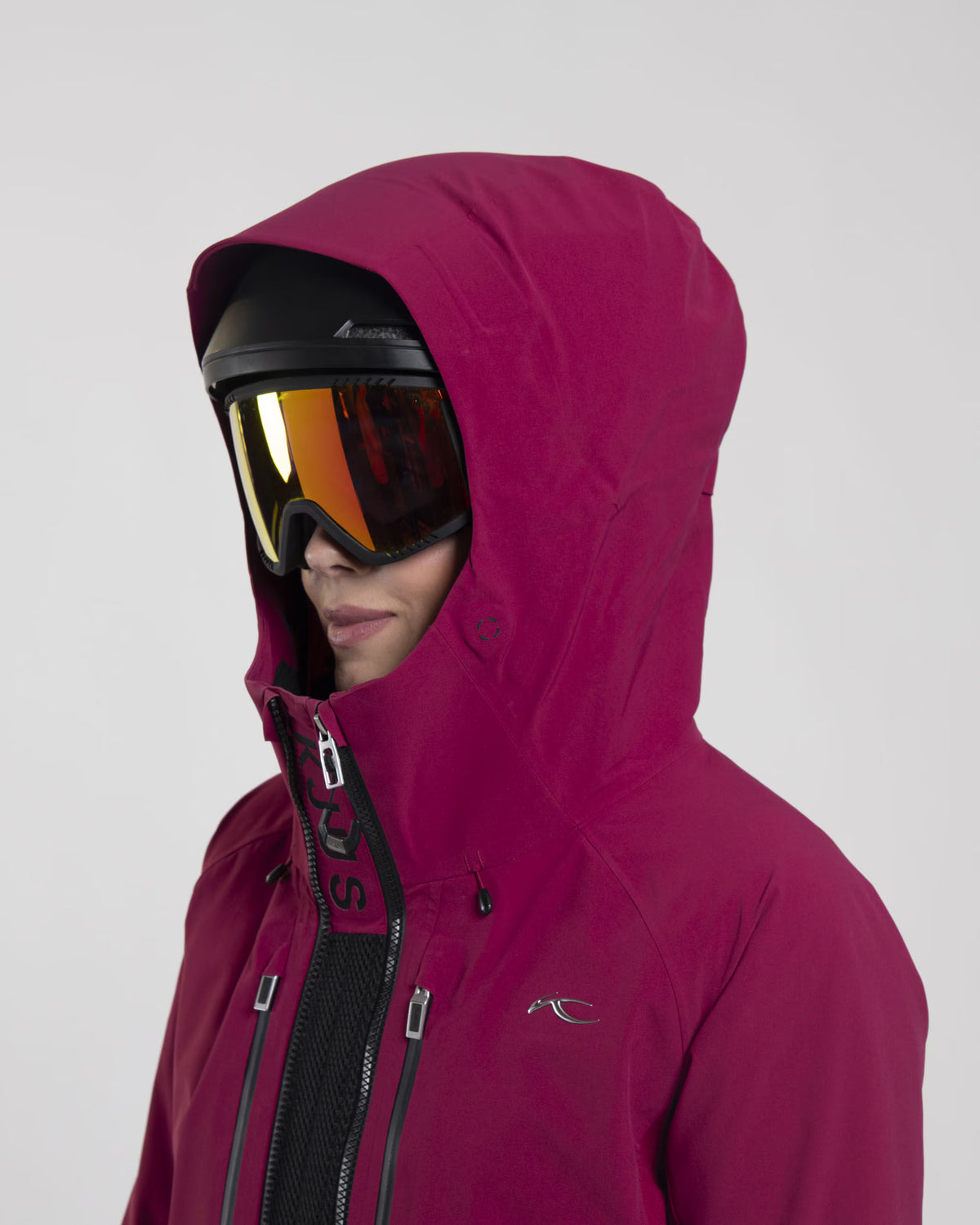 Kjus Women's FRX Summit Shell Jacket Skijakke Dame - Velvet Rouge/Black