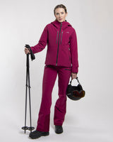 Kjus Women's FRX Summit Shell Jacket Skijakke Dame - Velvet Rouge/Black