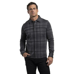 Kjus Men Yellowstone Shirt Skjorte Herre - Pewter/Black - Pewter Black - K01207-K0120704_1