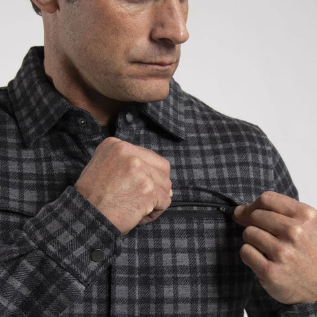 Kjus Men Yellowstone Shirt Skjorte Herre - Pewter/Black - - K01207-K0120704_5