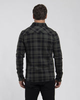 Kjus Men Yellowstone Shirt Skjorte Herre - Green Slate/Black - - K01207_K0120702_MB