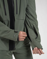KJUS HexAir Edge Skijakke Herre – Green Slate/Black