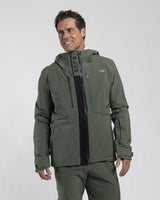 KJUS HexAir Edge Skijakke Herre – Green Slate/Black