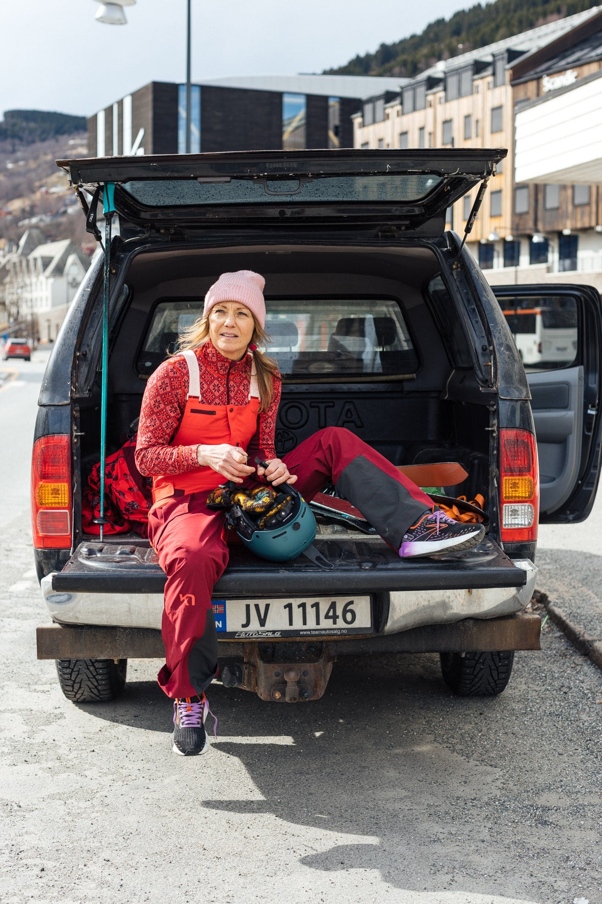 Kari Traa Rose Half Zip Skiundertrøje Dame - Rouge Red -