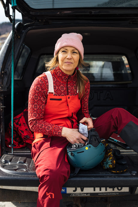 Kari Traa Rose Half Zip Skiundertrøje Dame - Rouge Red -