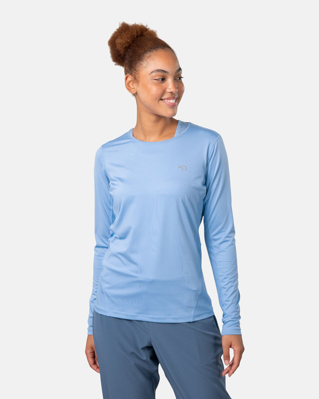 Kari Traa Nora 2.0 Long Sleeve Langærmet Træningstop Dame - Iris -