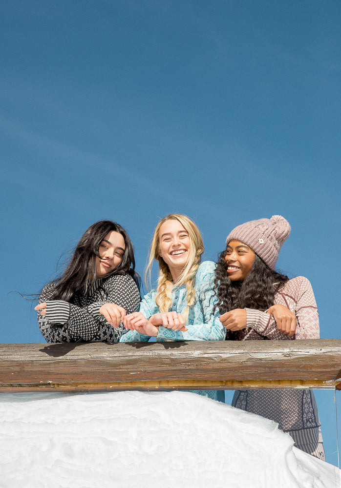 Kari Traa Rose Long Sleeve High Waist Skiundertøj Sæt Dame - Black -