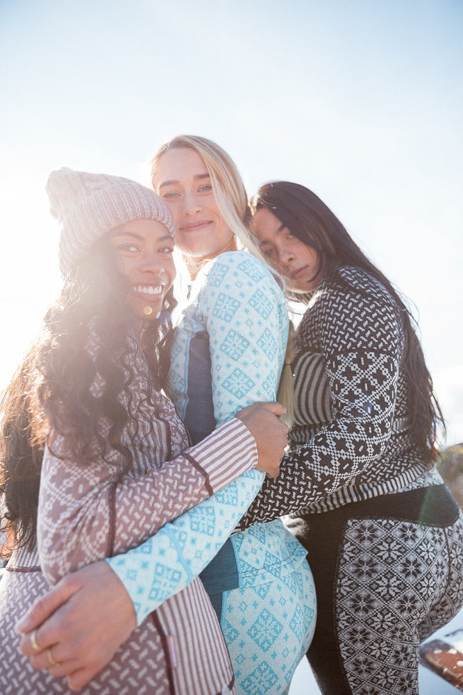 Kari Traa Rose Long Sleeve High Waist Skiundertøj Sæt Dame - Black -