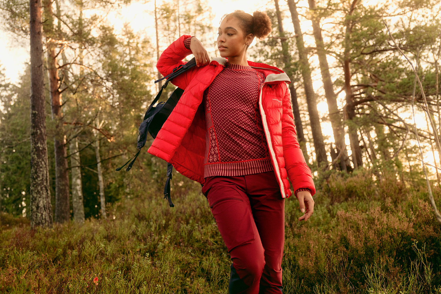 Kari Traa Smekker Long Sleeve Baselayer Skiundertrøje Dame - Rouge Red -