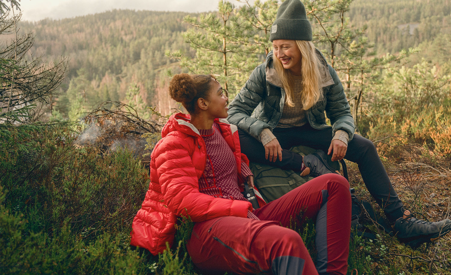 Kari Traa Smekker Long Sleeve Skiundertøj Sæt Dame - Rouge Red -