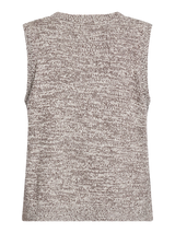 Redgreen Woman Katalina Strikvest Dame – Dark Brown Melange