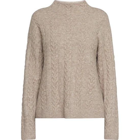 Redgreen Women RG_Katey Sweater Dame - Dark Sand Melange -