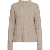 Redgreen Women RG_Katey Sweater Dame - Dark Sand Melange -